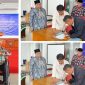 Ketua PDM Garut Dr. Agus Rahmat Nugraha menyampaikan amanah dalam pelantikan Iwan Jalaludin sebagai Kepala SMP Muhammadiyah Garut di Gedung Dakwah Muhammadiyah Garut, Jumat (23/10/2026).