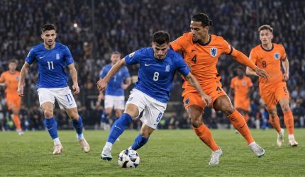 Pertandingan Yunani vs Belanda berakhir 2-2 di Nations League